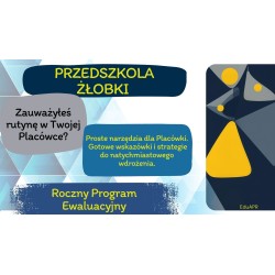 Ewaluacja w przedszkolu i żłobku – szkolenie HYBRYDOWE (stacjonarnie i online) | Wojciech Jabłoński