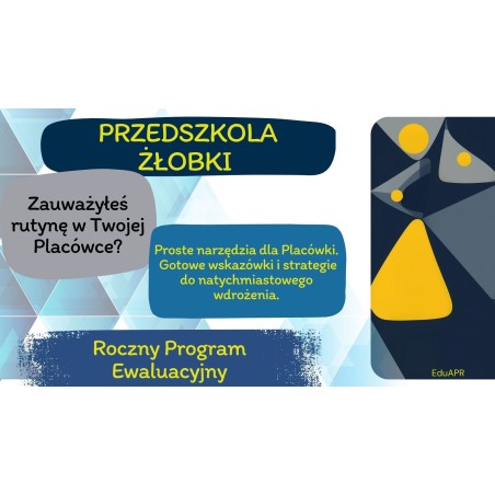 Ewaluacja w przedszkolu i żłobku – szkolenie HYBRYDOWE (stacjonarnie i online) | Wojciech Jabłoński