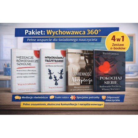 Pakiet Wychowawca 360° – mediacje, wywiadówki, specjalne potrzeby, odporność | Wojciech Jabłoński