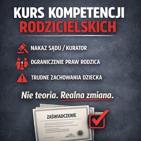 Kurs kompetencji rodzicielskich – zaświadczenie dla sądu | APR | Wojciech Jabłoński