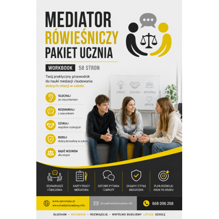 Mediator Rówieśniczy – Pakiet Ucznia | Workbook | Jabłoński Wojciech